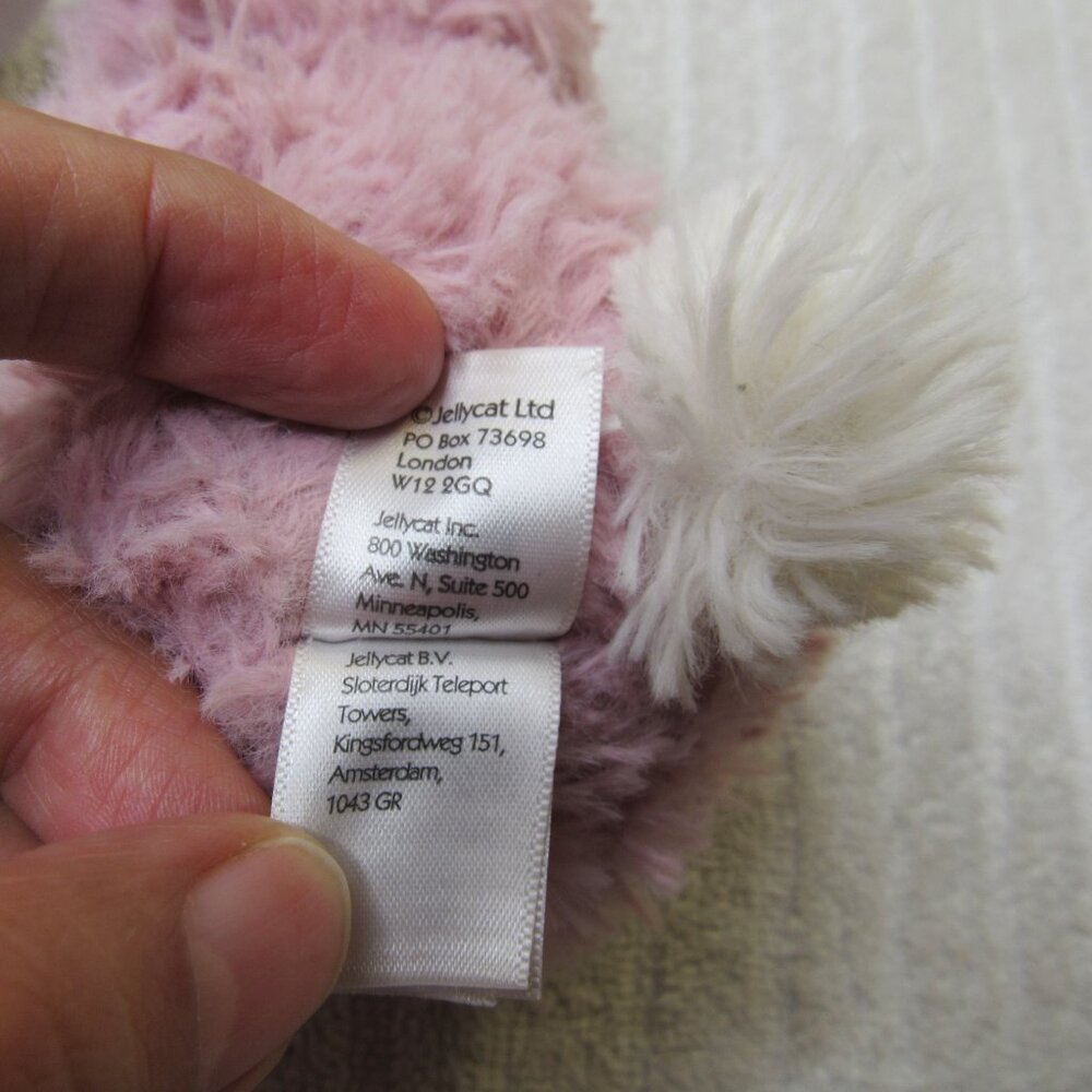 Jellycat Toy Plush Bunny Rabbit 5" Pink Tulip  Furry Soft Authentic Sweet face - Picture 7 of 11